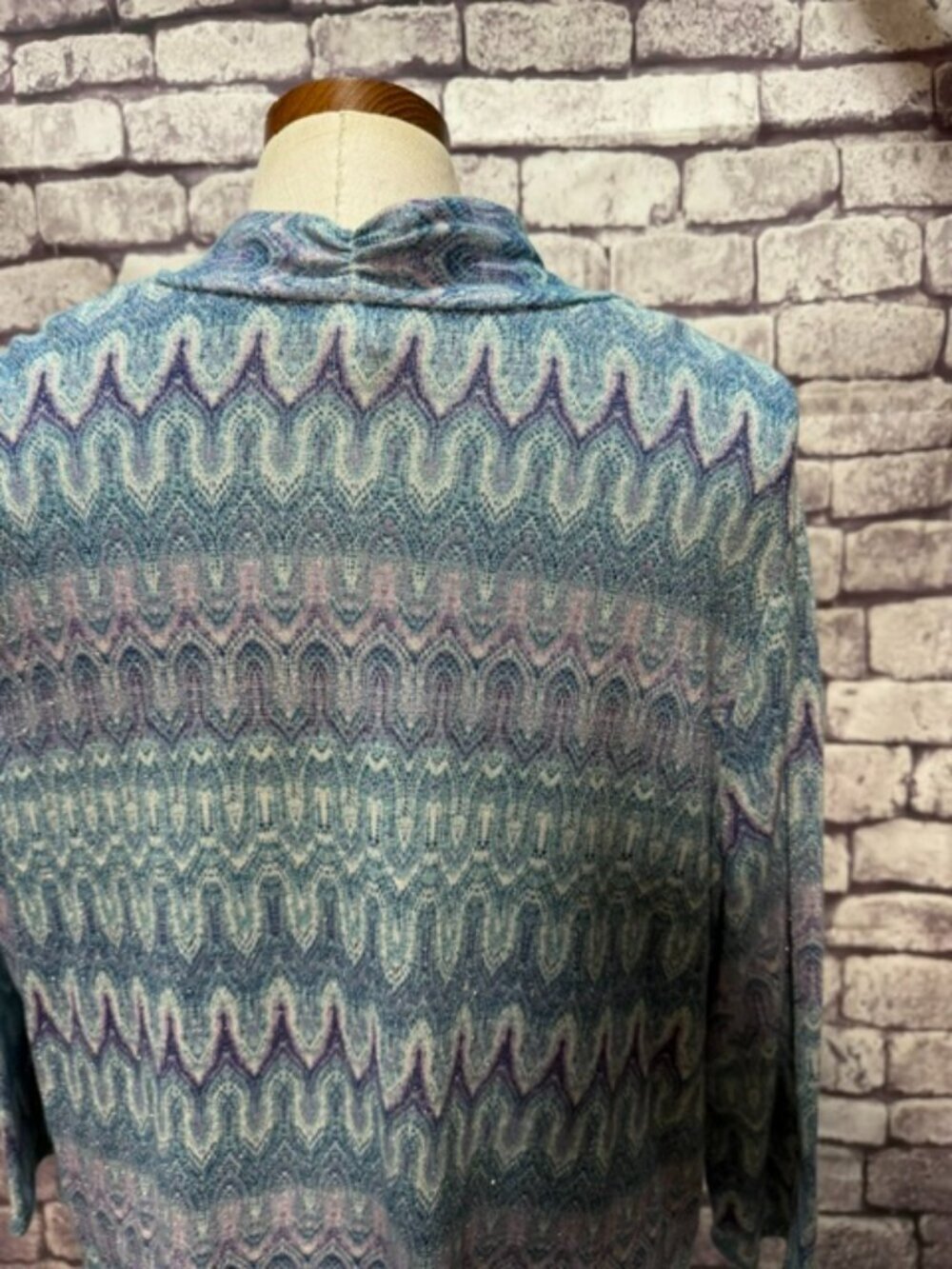 Chico's Purple & Blue No Close Cardigan Sweater Size XL - Picture 6 of 9